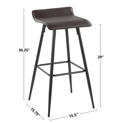 Majestic Office Furniture 30" Fixed-Height Barstool - Set of 2