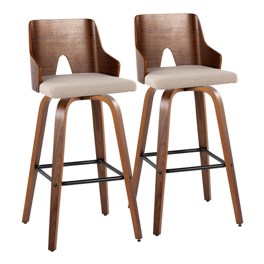 Majestic Office Furniture 30" Fixed-Height Barstool - Set of 2