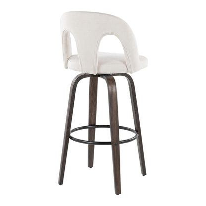 Majestic Office Furniture Upholstered 30" Fixed-Height Barstool - Set of 2