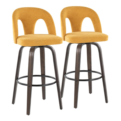 Majestic Office Furniture Upholstered 30" Fixed-Height Barstool - Set of 2