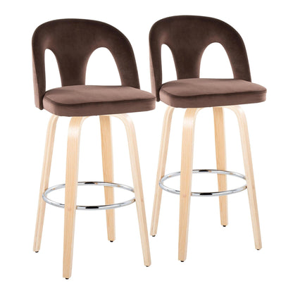 Majestic Office Furniture Upholstered 30" Fixed-Height Barstool - Set of 2
