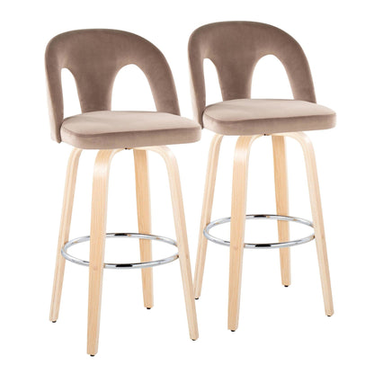Majestic Office Furniture Upholstered 30" Fixed-Height Barstool - Set of 2