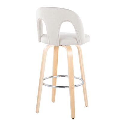 Majestic Office Furniture Upholstered 30" Fixed-Height Barstool - Set of 2