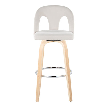 Majestic Office Furniture Upholstered 30" Fixed-Height Barstool - Set of 2