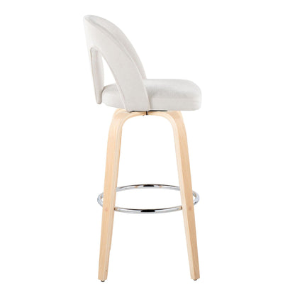 Majestic Office Furniture Upholstered 30" Fixed-Height Barstool - Set of 2