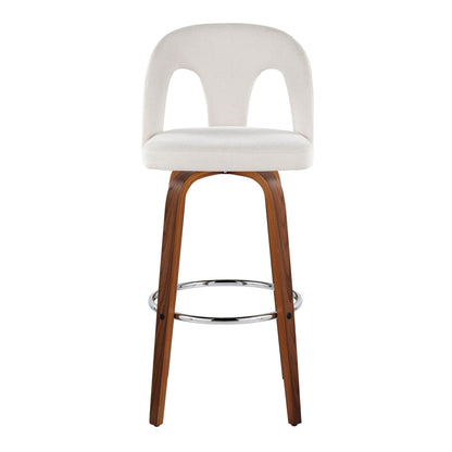 Majestic Office Furniture Upholstered 30" Fixed-Height Barstool - Set of 2