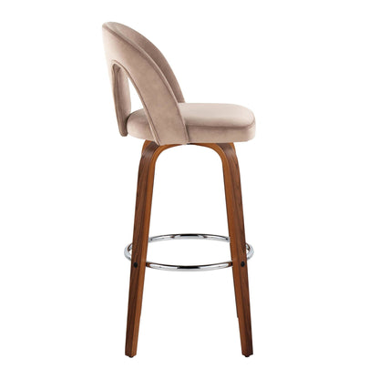 Majestic Office Furniture Upholstered 30" Fixed-Height Barstool - Set of 2