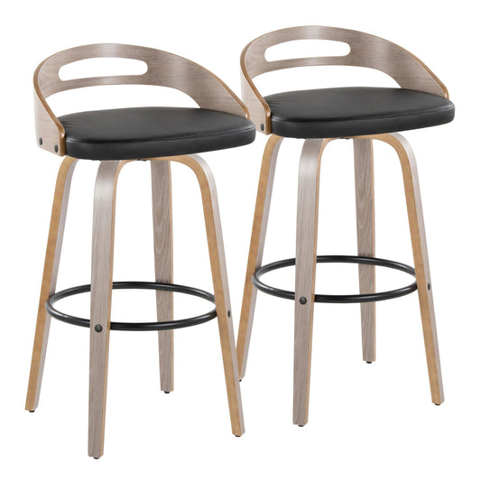 Majestic Office Furniture 30" Fixed-Height Barstool - Set of 2