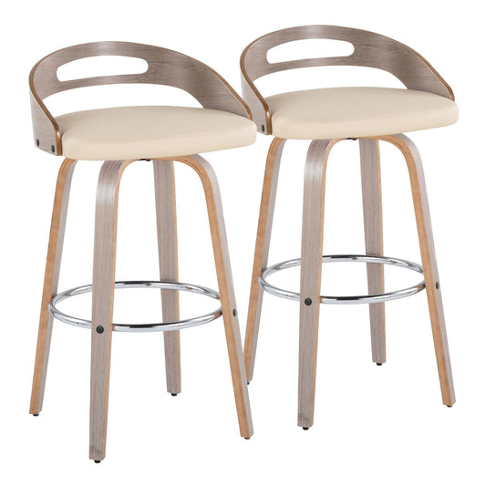 Majestic Office Furniture 30" Fixed-Height Barstool - Set of 2