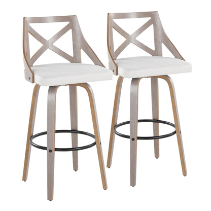 Majestic Office Furniture 30" Fixed-Height Barstool - Set of 2