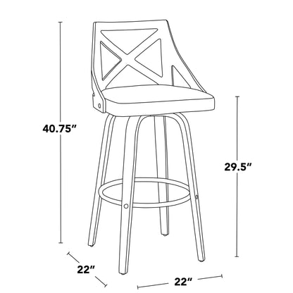 Majestic Office Furniture 30" Fixed-Height Barstool - Set of 2