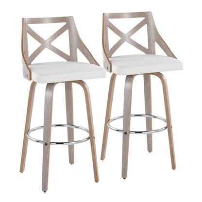 Majestic Office Furniture 30" Fixed-Height Barstool - Set of 2