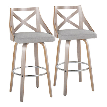 Majestic Office Furniture 30" Fixed-Height Barstool - Set of 2
