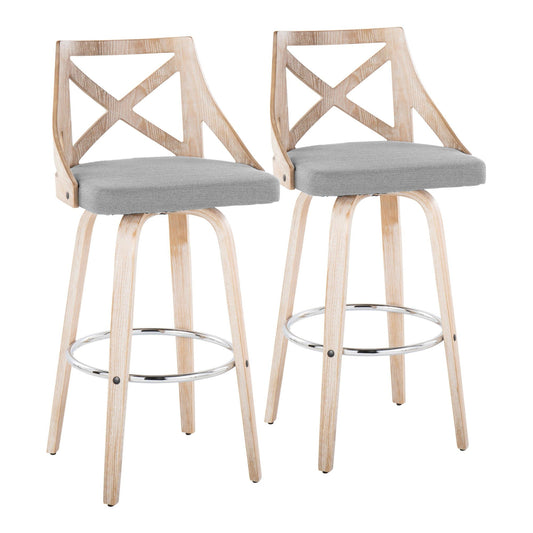 Majestic Office Furniture 30" Fixed-Height Barstool - Set of 2