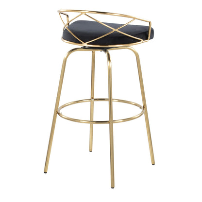 Majestic Office Furniture Glam 30" Fixed-Height Barstool - Set of 2
