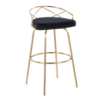Majestic Office Furniture Glam 30" Fixed-Height Barstool - Set of 2