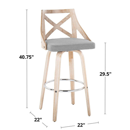 Majestic Office Furniture 30" Fixed-Height Barstool - Set of 2
