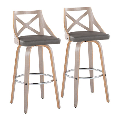 Majestic Office Furniture 30" Fixed-Height Barstool - Set of 2
