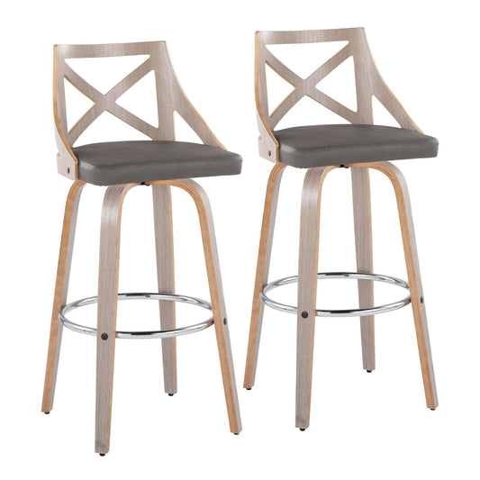 Majestic Office Furniture 30" Fixed-Height Barstool - Set of 2