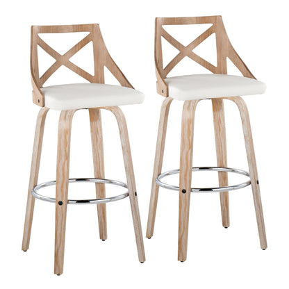 Majestic Office Furniture 30" Fixed-Height Barstool - Set of 2