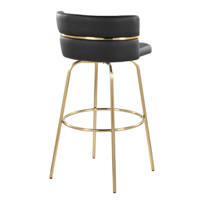 Majestic Office Furniture Claire 30" Fixed-Height Barstool - Set of 2