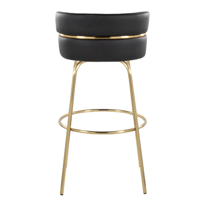 Majestic Office Furniture Claire 30" Fixed-Height Barstool - Set of 2