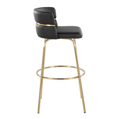 Majestic Office Furniture Claire 30" Fixed-Height Barstool - Set of 2