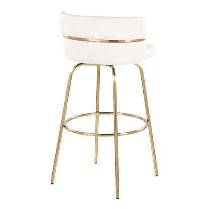 Majestic Office Furniture Claire 30" Fixed-Height Barstool - Set of 2