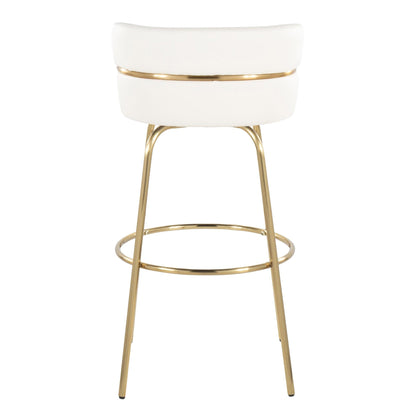 Majestic Office Furniture Claire 30" Fixed-Height Barstool - Set of 2