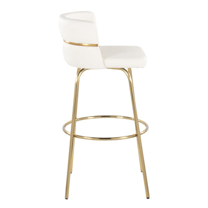 Majestic Office Furniture Claire 30" Fixed-Height Barstool - Set of 2