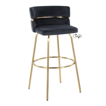 Majestic Office Furniture Claire 30" Fixed-Height Barstool - Set of 2
