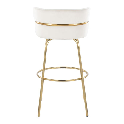 Majestic Office Furniture Claire 30" Fixed-Height Barstool - Set of 2