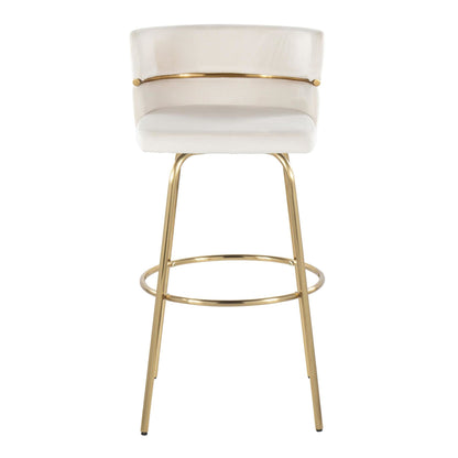 Majestic Office Furniture Claire 30" Fixed-Height Barstool - Set of 2