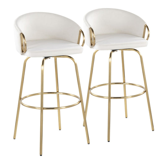 Majestic Office Furniture 30" Fixed-Height Barstool - Set of 2