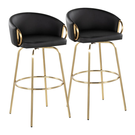 Majestic Office Furniture 30" Fixed-Height Barstool - Set of 2
