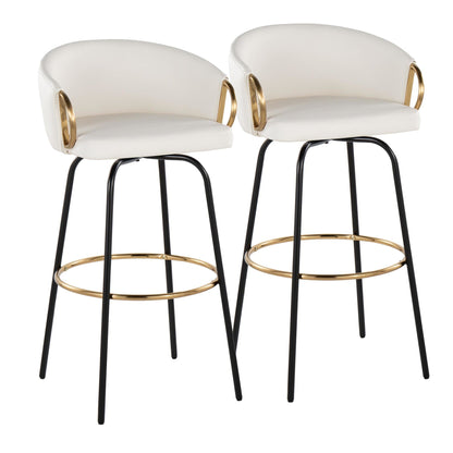 Majestic Office Furniture 30" Fixed-Height Barstool - Set of 2