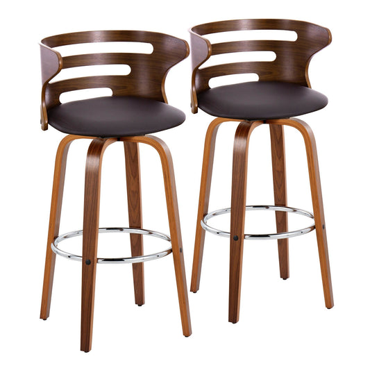 Majestic Office Furniture 30" Fixed-Height Barstool - Set of 2