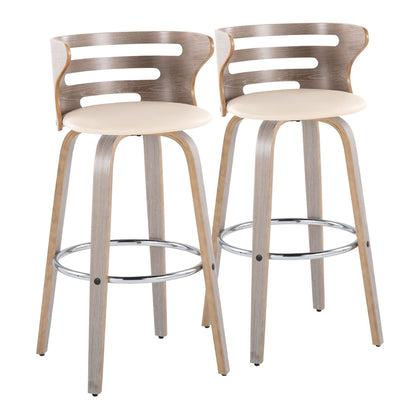 Majestic Office Furniture 30" Fixed-Height Barstool - Set of 2