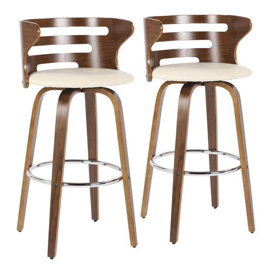 Majestic Office Furniture 30" Fixed-Height Barstool - Set of 2