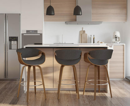 Majestic Office Furniture 30'' Fixed-Height Barstool - Set of 2