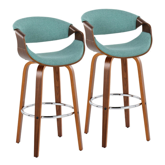 Majestic Office Furniture 30" Fixed-Height Barstool - Set of 2
