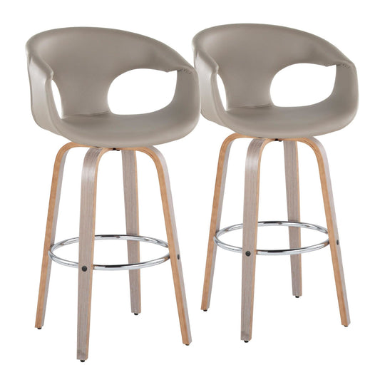 Majestic Office Furniture 30" Fixed-Height Barstool - Set of 2