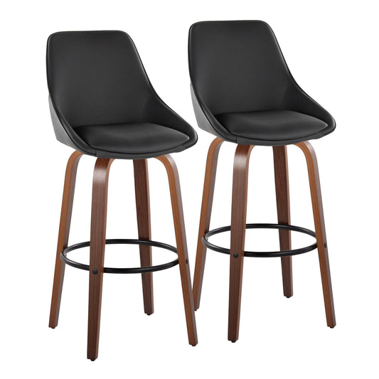 Majestic Office Furniture 30" Fixed-Height Barstool - Set of 2