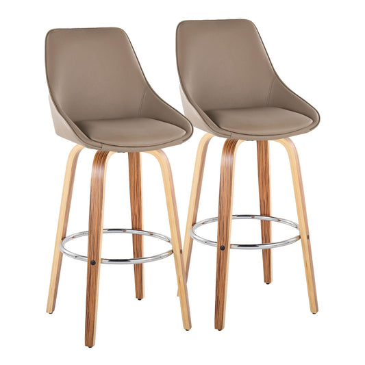Majestic Office Furniture 30" Fixed-Height Barstool - Set of 2