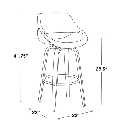 Majestic Office Furniture 30" Fixed-Height Barstool - Set of 2