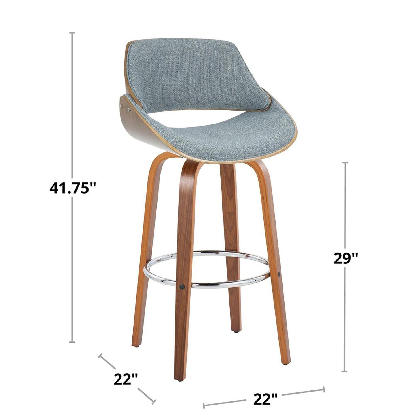 Majestic Office Furniture 30" Fixed-Height Barstool - Set of 2