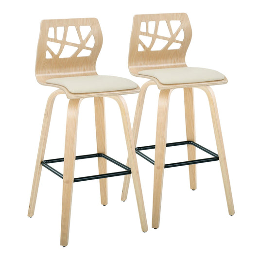 Majestic Office Furniture 30" Fixed-Height Barstool - Set of 2