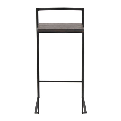 Majestic Office Furniture Stacker 30" Fixed-Height Barstool - Set of 2