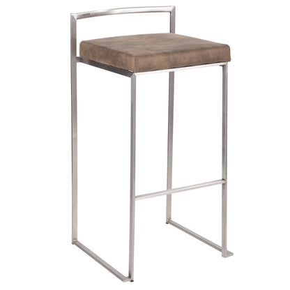 Majestic Office Furniture Stacker 30" Fixed-Height Barstool - Set Of 3