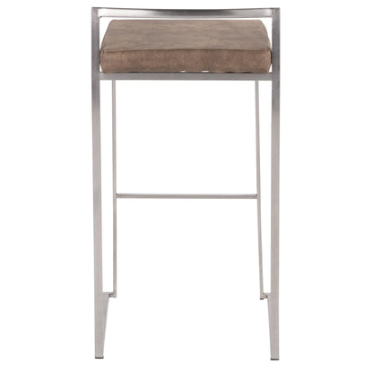 Majestic Office Furniture Stacker 30" Fixed-Height Barstool - Set Of 3